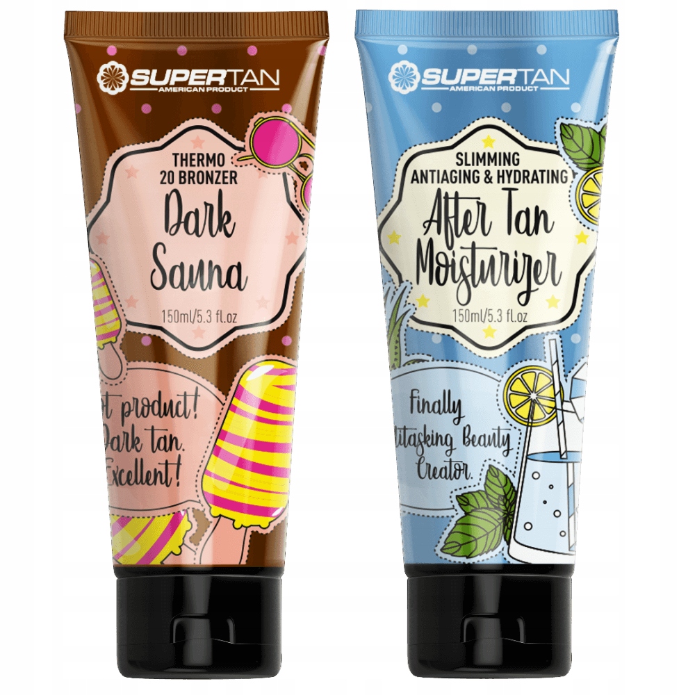 Superopálení Tmavá Sauna 1x 150 Ml Silný Termo Bronzer +dárek 150 Ml Po Opálení