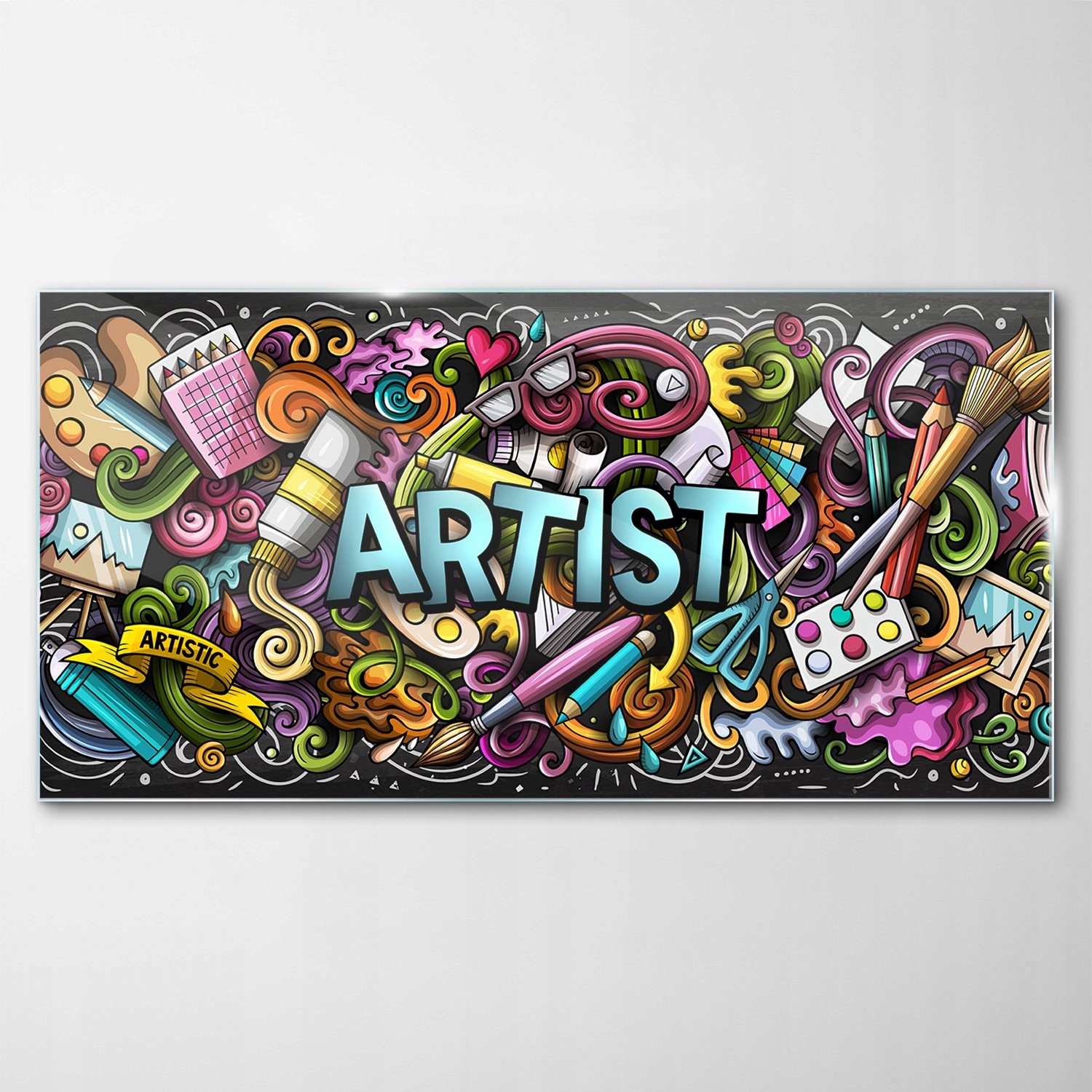 Sklenený obraz Dekor Abstrakcia Umenie 100x50