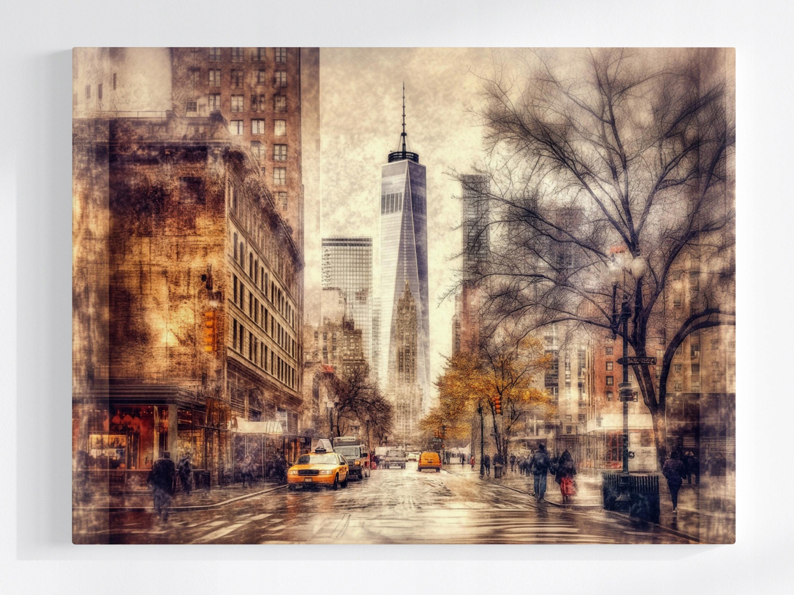 Obraz Na Plátně Canvas Město New York Manhattan Vintage 100x75