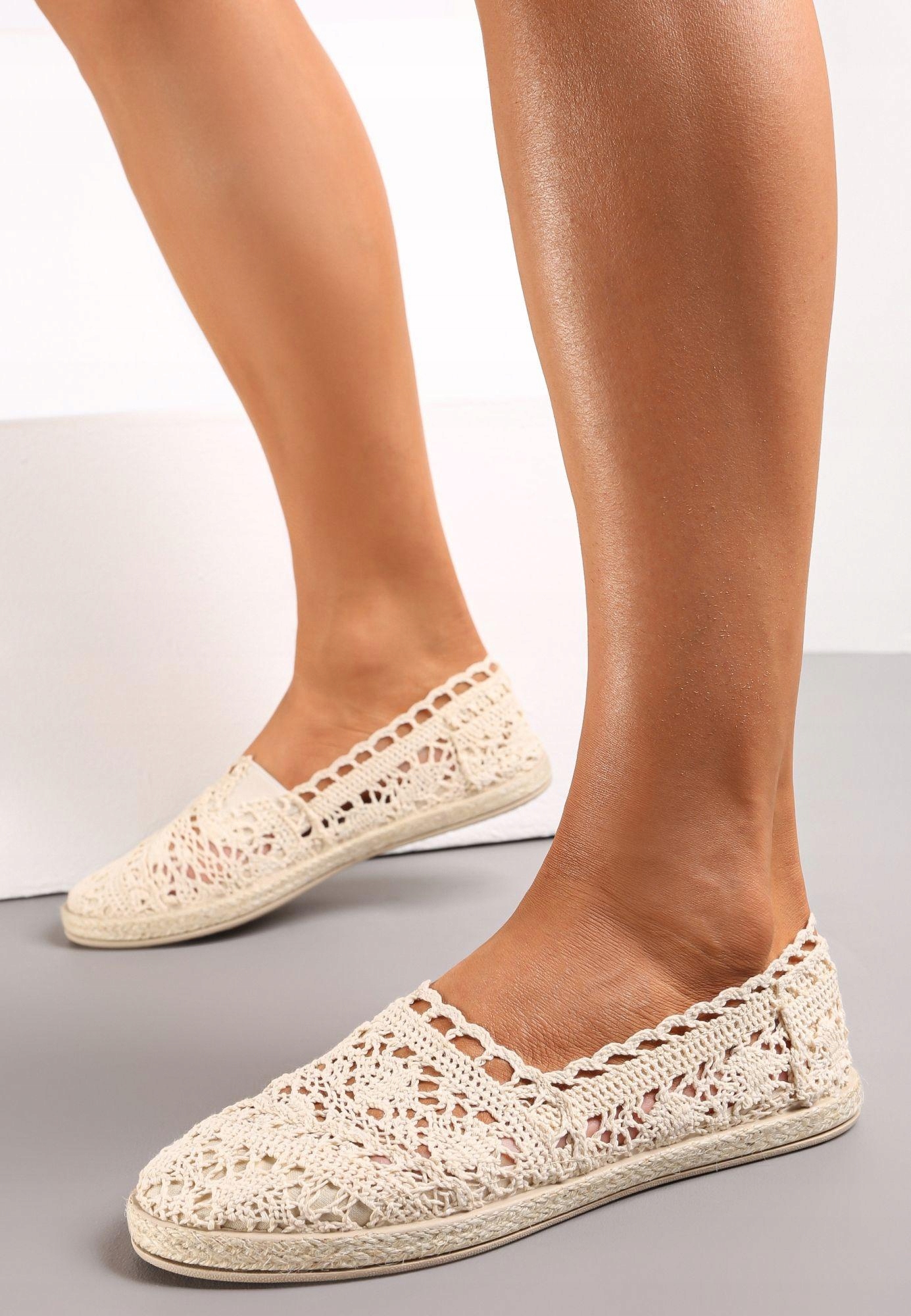 Renee Beżowe Espadryle damskie 37