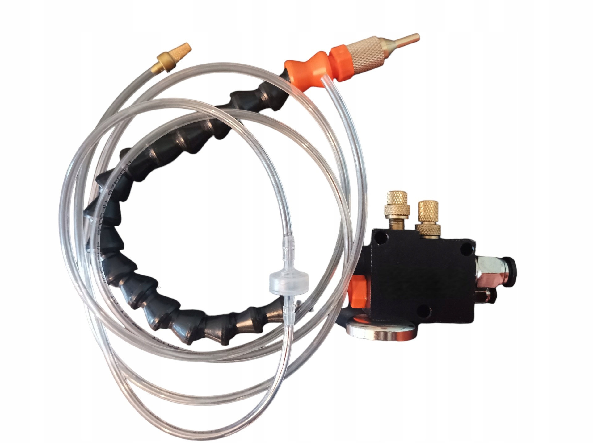 Systém olejové mlhy – 2 ventily – magnet – 300 mm – černý