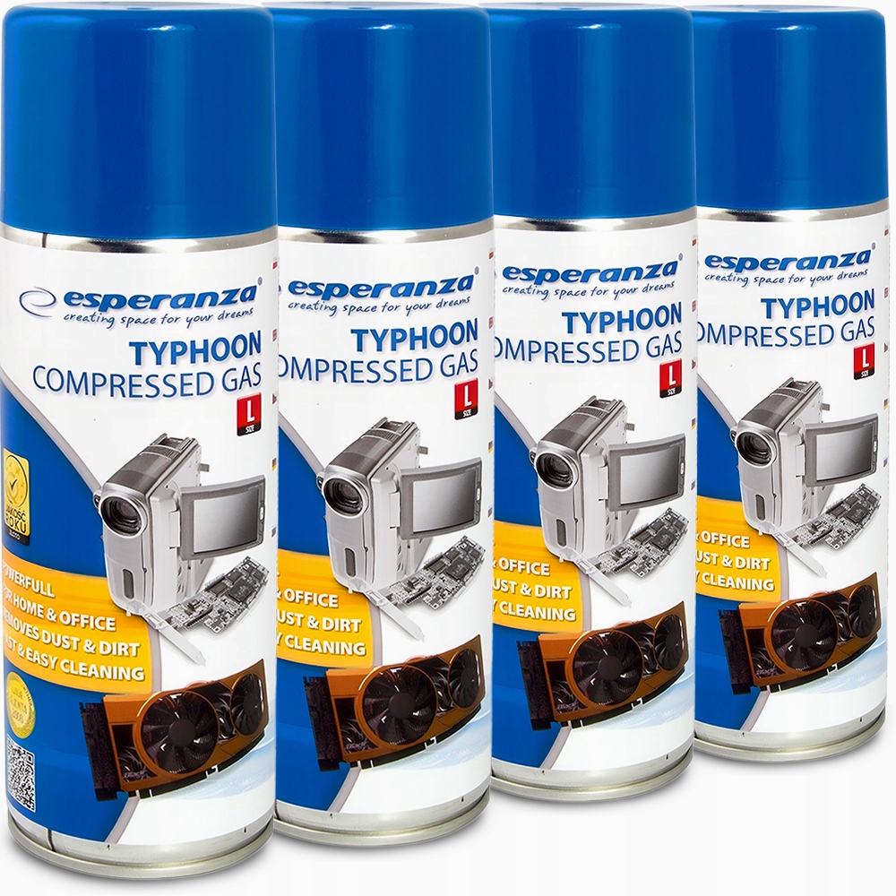 Sprężone powietrze Esperanza 4x400 ml do czyszczenia