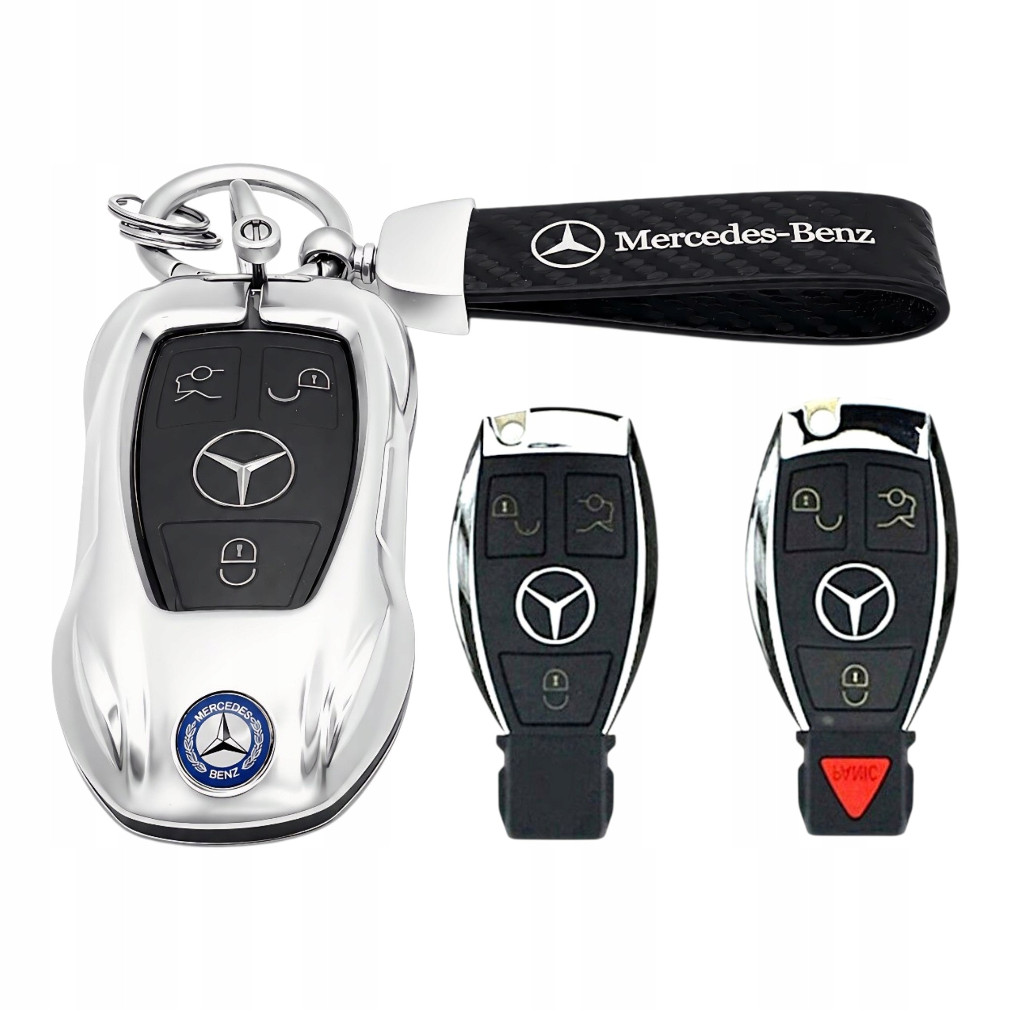 Etui Obudowa+brelok Do Kluczyka Mercedes W205 W212 W222 Cls Cla Gla Glc Gle