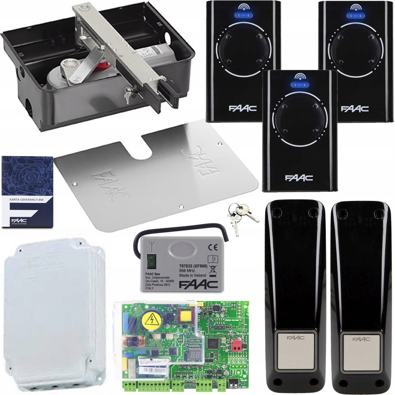 

Zestaw do bramy Faac 770 Podziemy 3xPILOT 500KG