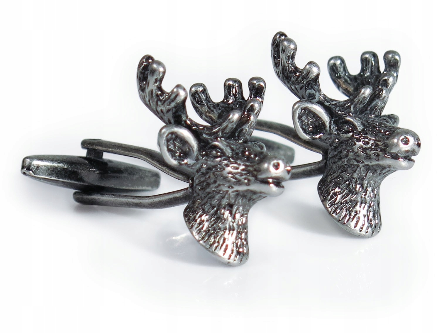 Spinki do mankietów koszuli - głowa jelenia U218 Marka inna