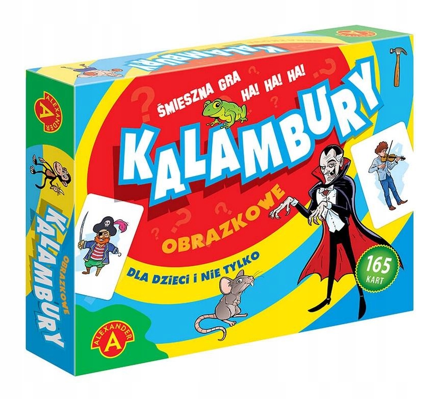 Gry Planszowe Dla Dzieci Osiem Lat Gra Rodzinna Kalambury obrazkowe Alex