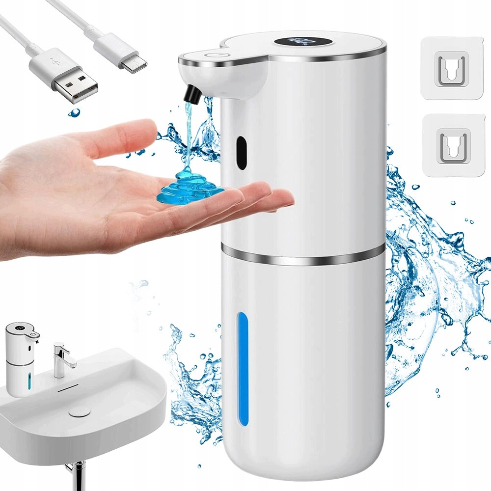 Automatický Bezdotykový Dávkovač Tekutin Smart Display Nabíjecí Usb 380 ML