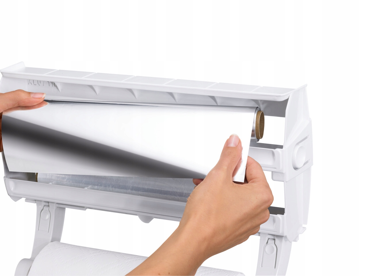 Organizer kuchenny 3w1 RĘCZNIK PAPIEROWY I FOLIA Materiał plastik