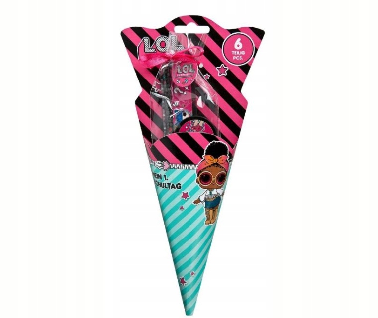 Rożek szkolny z przyborami LOL SURPRISE 6szt.