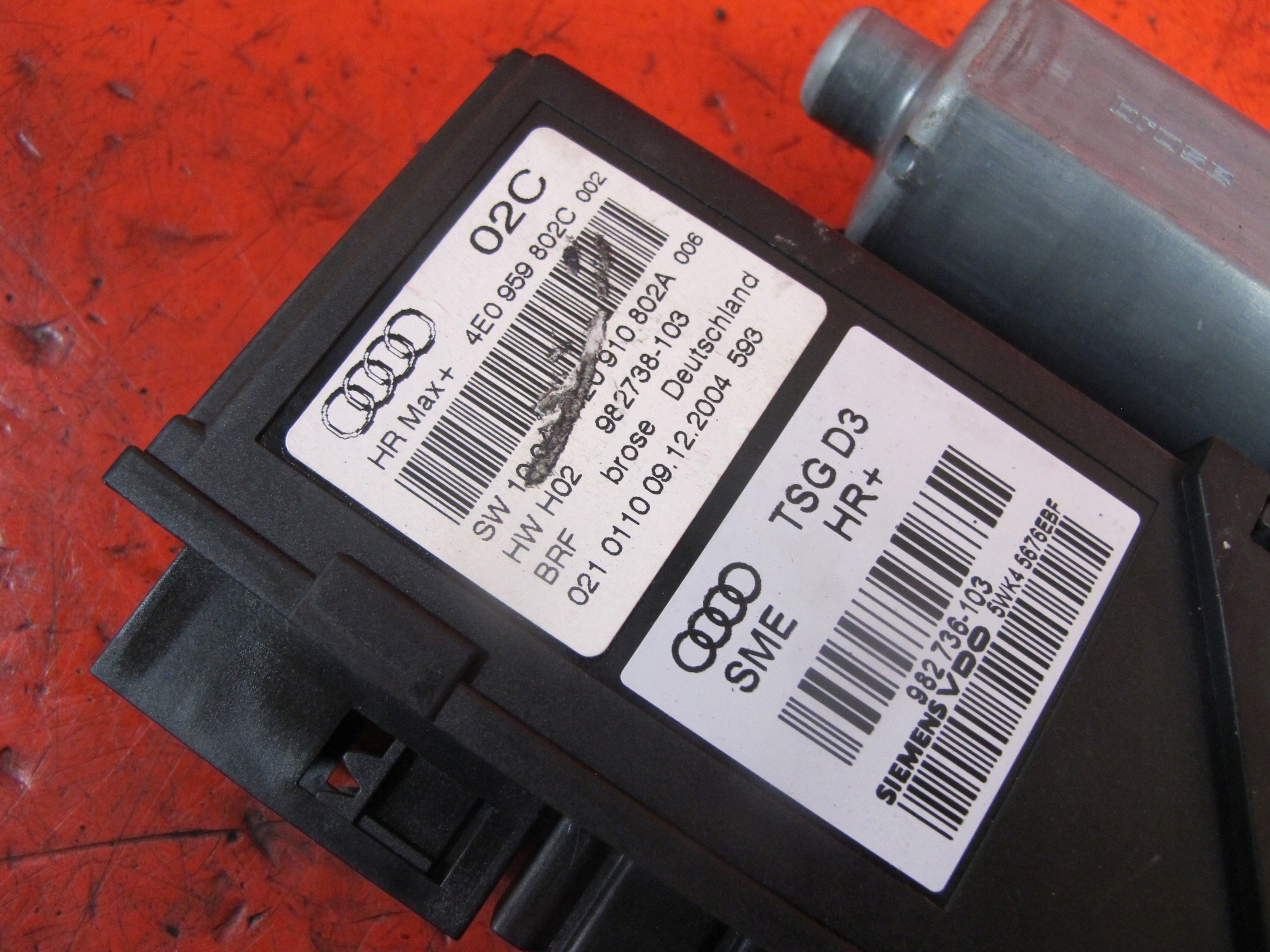 AUDI A8 D3 MOTOR FENSTER RECHTS HECK 4E0959802C