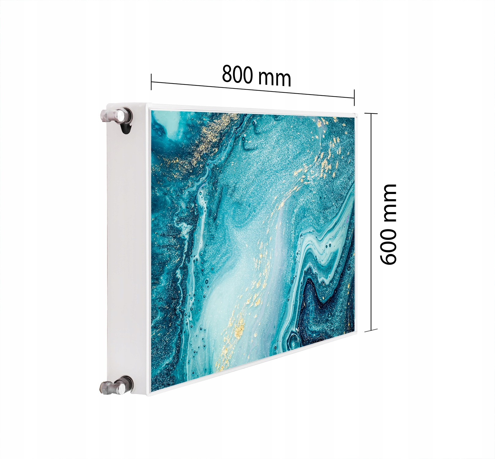 Magnetická Krytka Na Radiátor 80x60 Tyrkysová Podložka Magnet