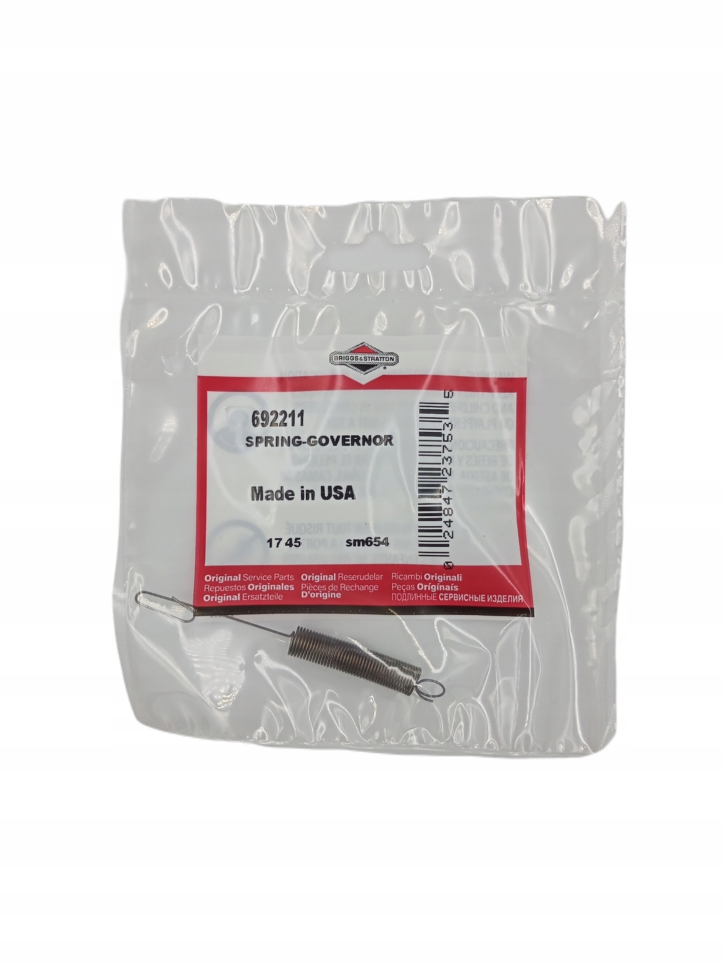Sprężyna regulatora Briggs Stratton 692211 691297 Typ regular (sprężyna)
