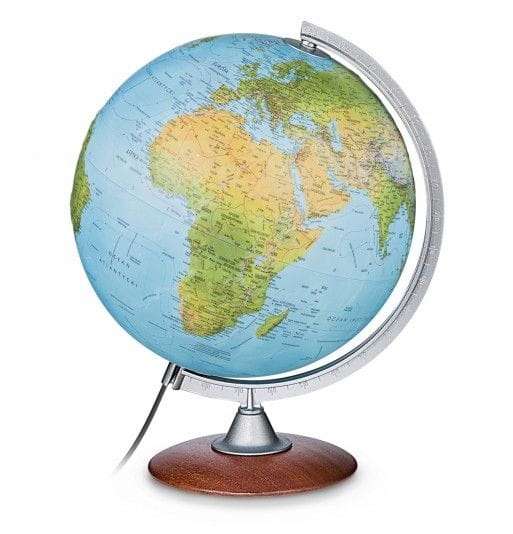 GLOBUS 3D TATTILE PLASTYCZNY PODŚWIETLANY FIZ/POL