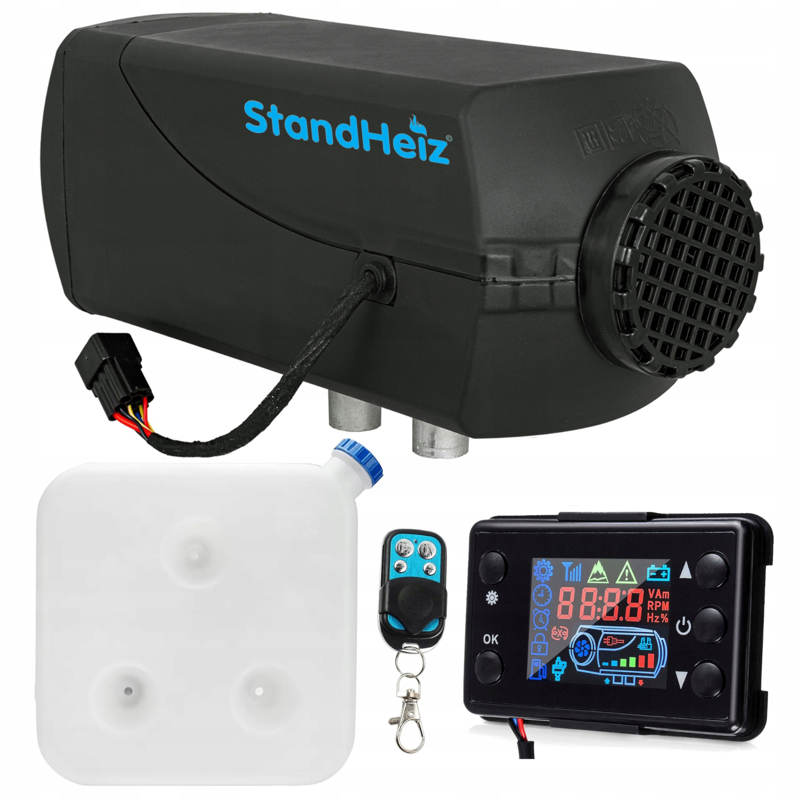 Nezávislé Topení 12V 5KW Ohřívač Standheiz Sada Nádrž 10 L