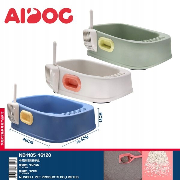 Levně Střední toaleta pro kočky – jednoduchý design, Různé Barvy