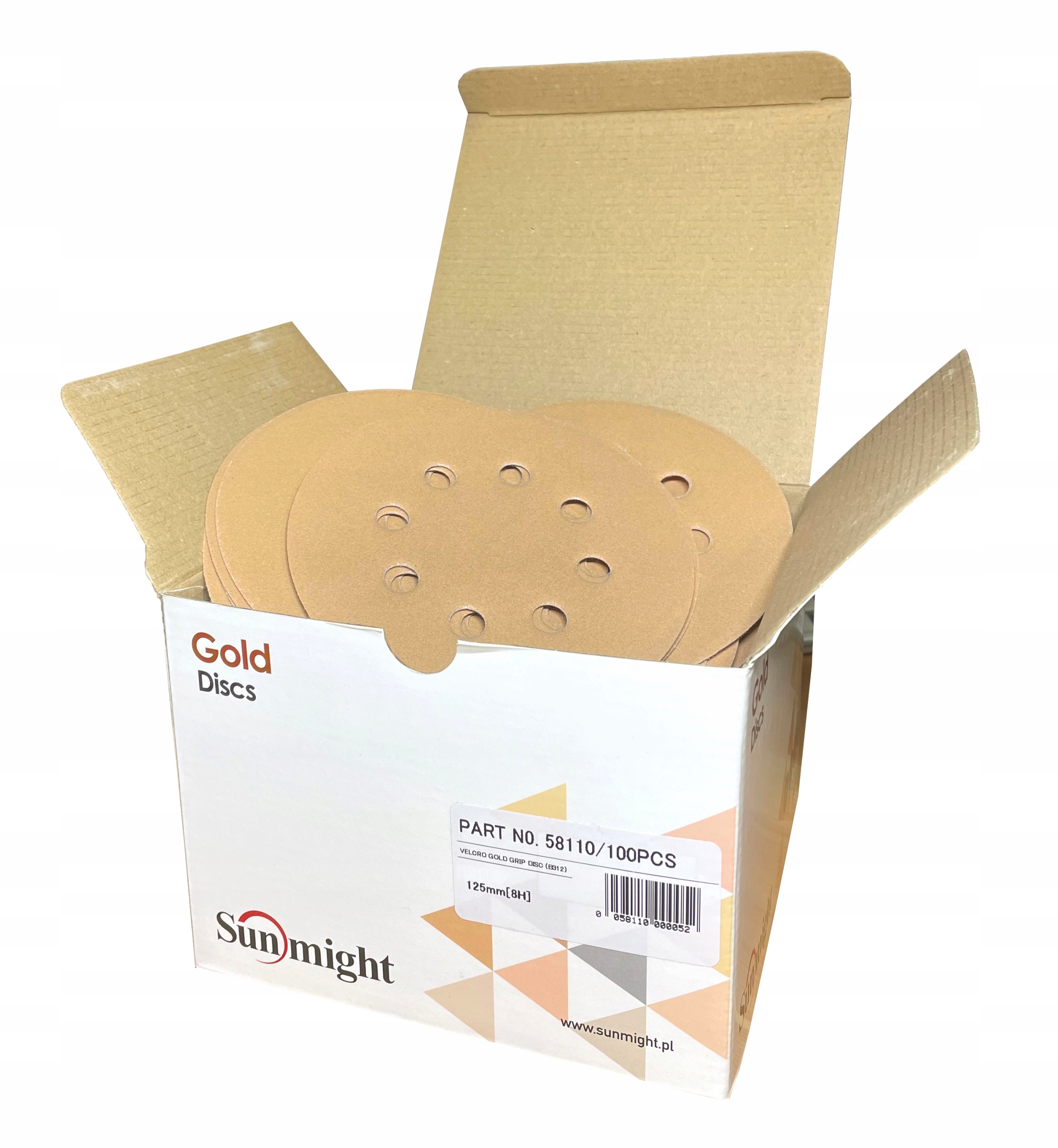 Sunmight золото наждачний папір диск 150 мм P100