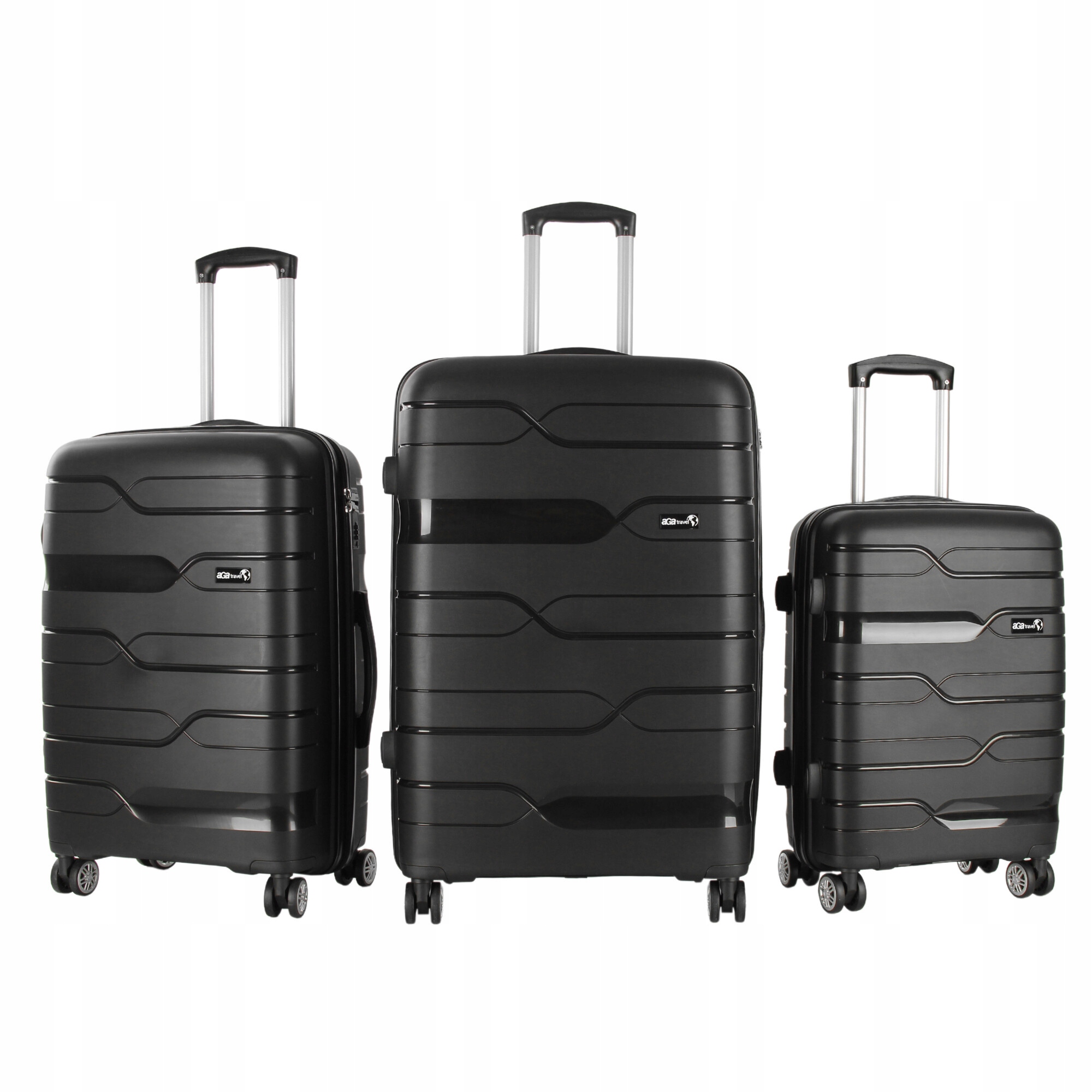 Aga Travel Sada cestovních kufrů MR4681 Černá