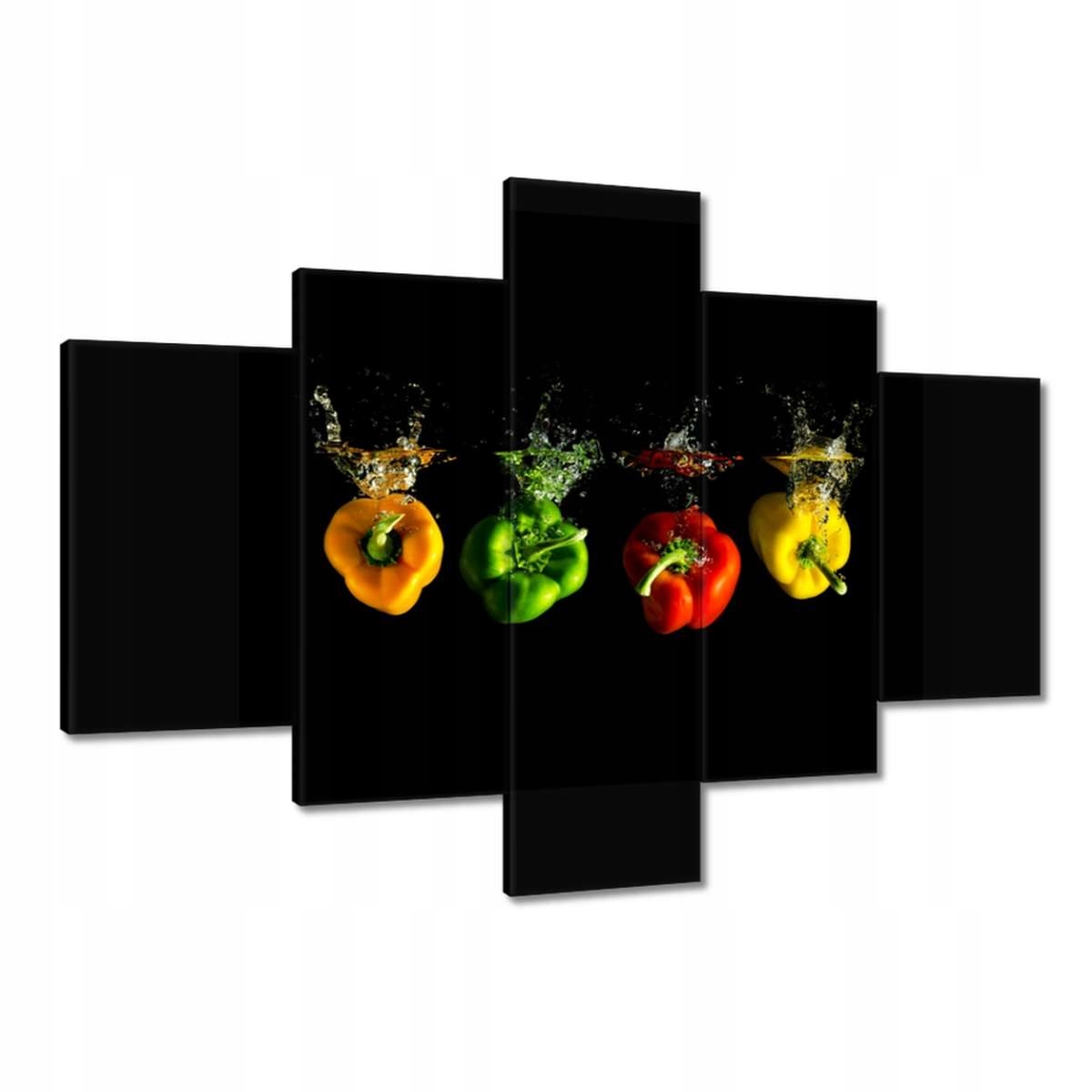 Obrazy 100x70 Paprika Papričky Voda