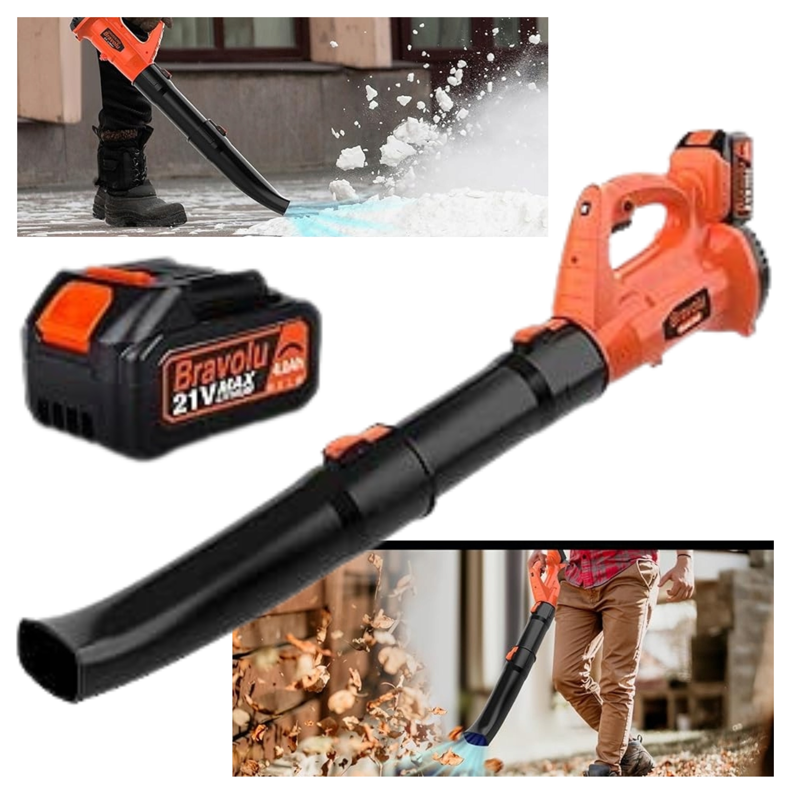 Akumulátorový Fúkač Lístia Na Odvlhčovanie Snehu, Záhradný, Bezdrôtový