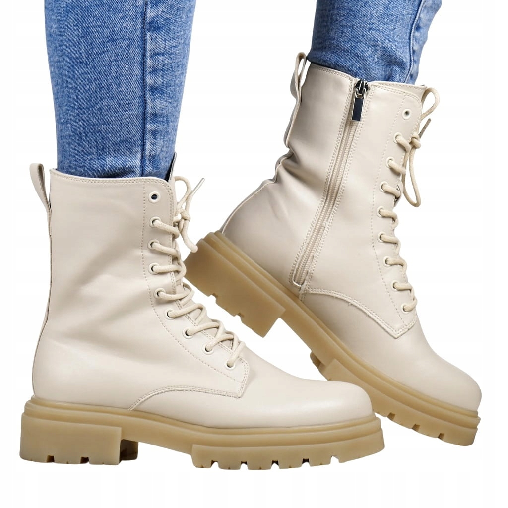 Dámské boty Kanady Trapery Workery Béžové Lícové Zateplené