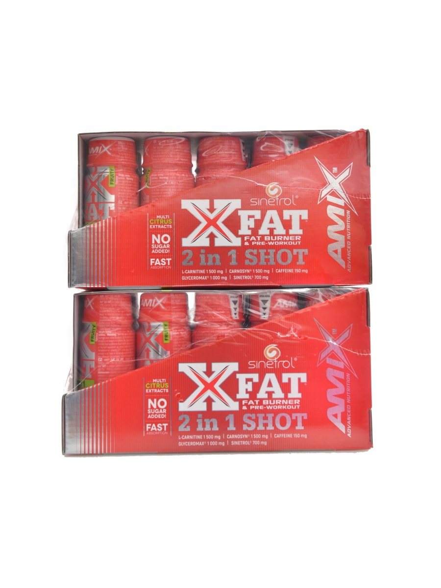 X-Fat 2 in 1 Shot 40 x 60ml Box Duopack Fruity Amix nutrition