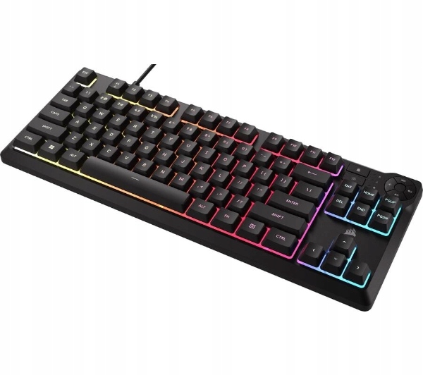 CORSAIR K55 CORE TKL RGB Gaming Keyboard, Backlit Zoned RGB LED, Rubberdome — 3