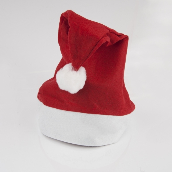 CZAPKA MIKOŁAJA Z NADRUKIEM LOGO TANIO 20 SZT