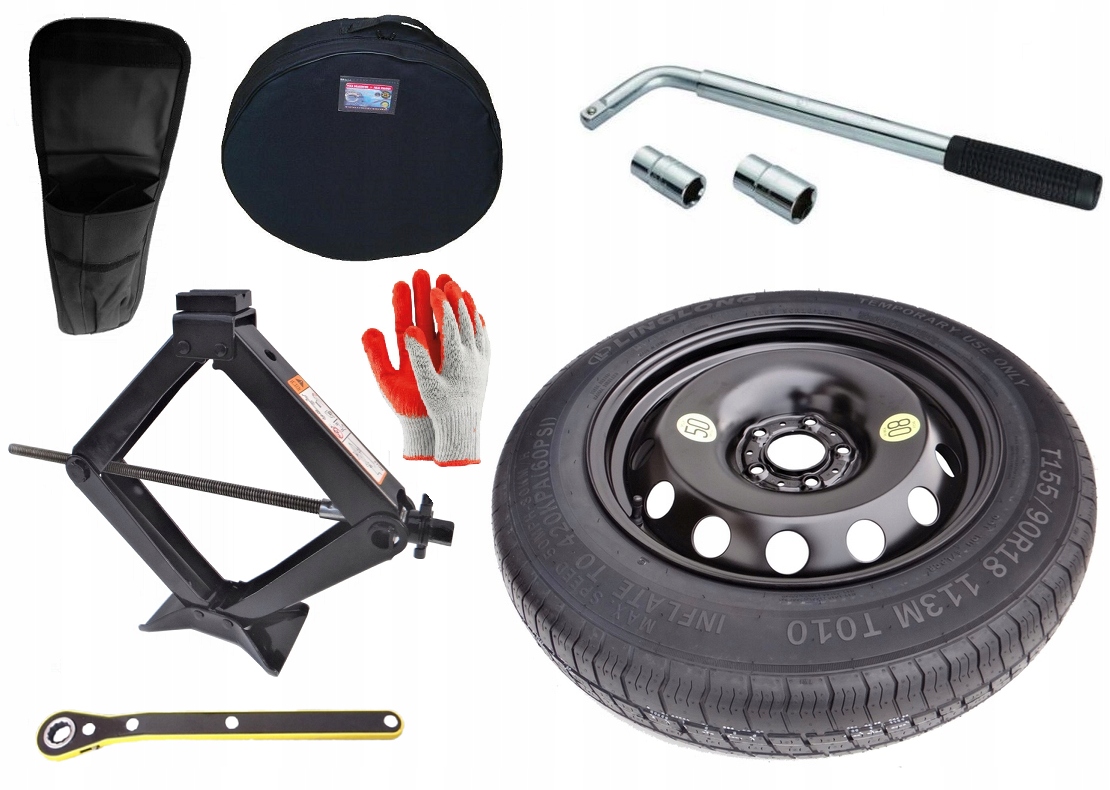 nové Dojezdové Kolo 155/90 R18 Alfa Romeo Stelvio (2017-současnost) Sada