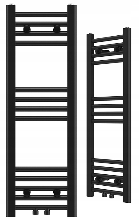 Ohrievač Raven Kúpeľňový Kaloryfer Moderný Rebrík Čierny 90x30 cm