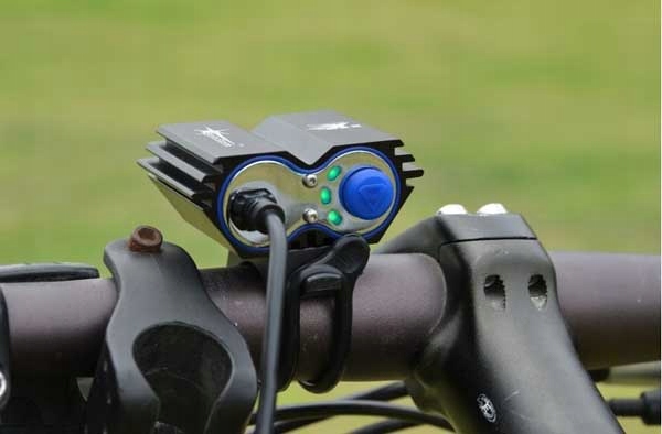 SolarStorm X3 Latarka Rower 3x CREE XM-L 2800lm + Aku 4x18650 6800mAh — zdjęcie 6