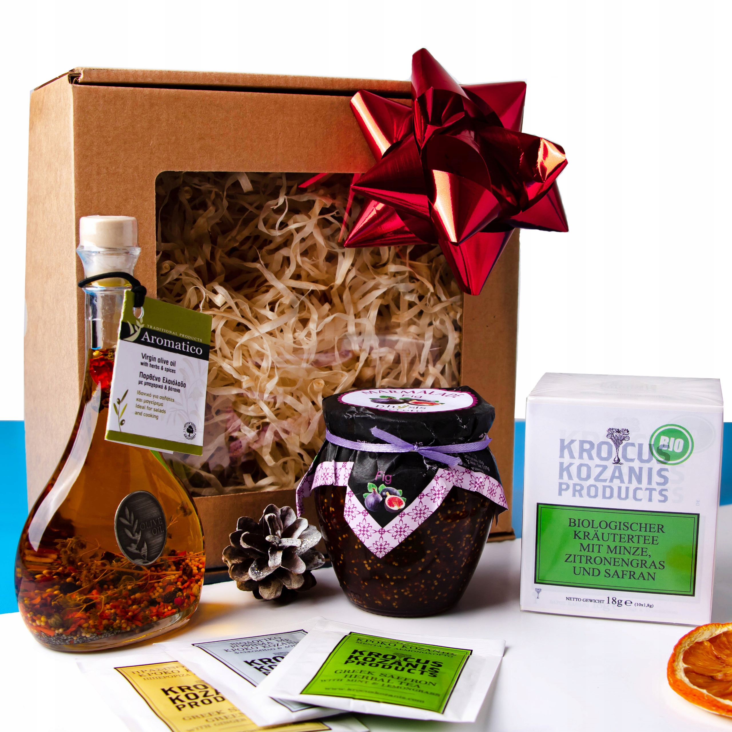 Dárková sada na Den babičky a dědečka, svátek matek, dárek z Řecka