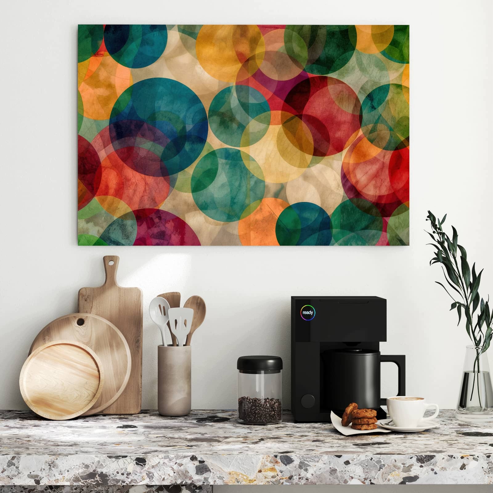 Magnetická tabule Barevné Kolečka 90 × 60 cm
