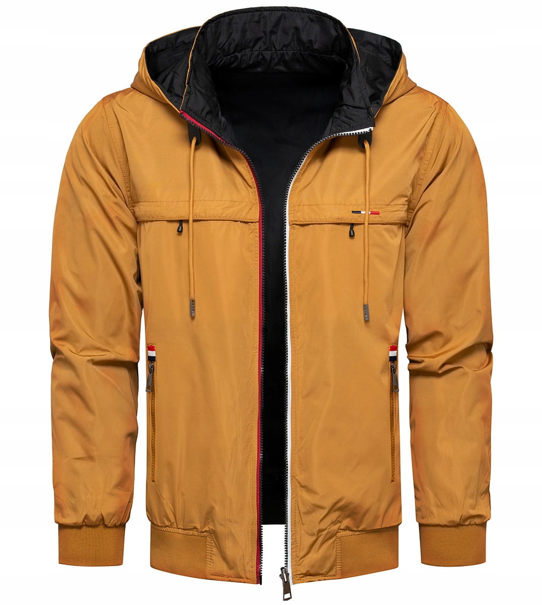 Pánská bunda větrovka přechodová barvy odnímatelná kapuce XXL