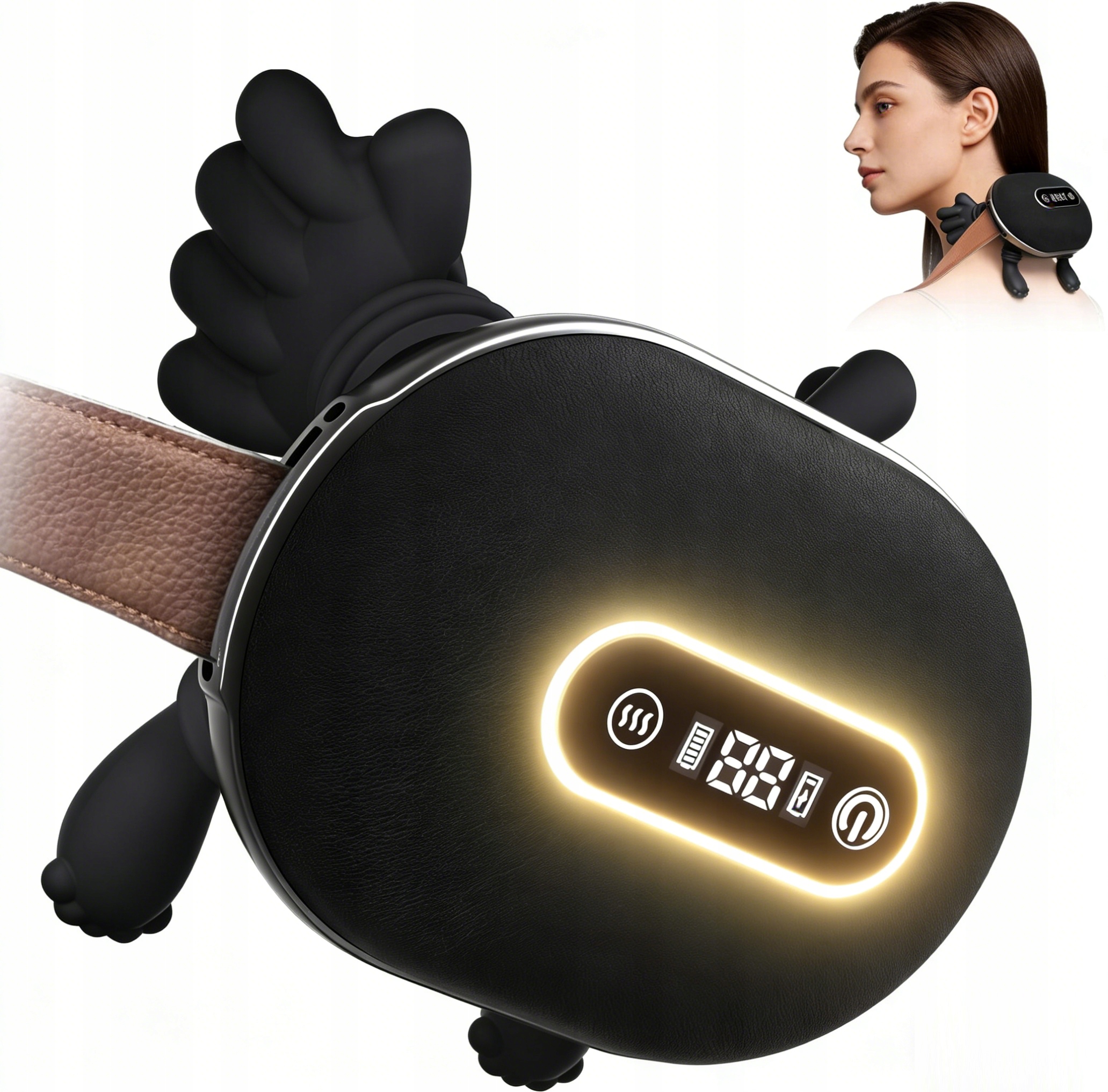 Podgrzewany masażer elektryczny masaż głęboki 4D