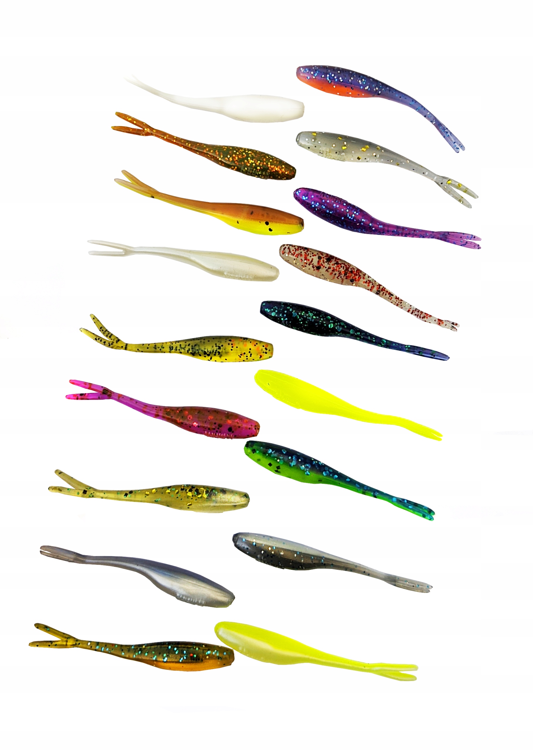 

18x Jaskółka Mann's 5cm Split Tail drop shot jig