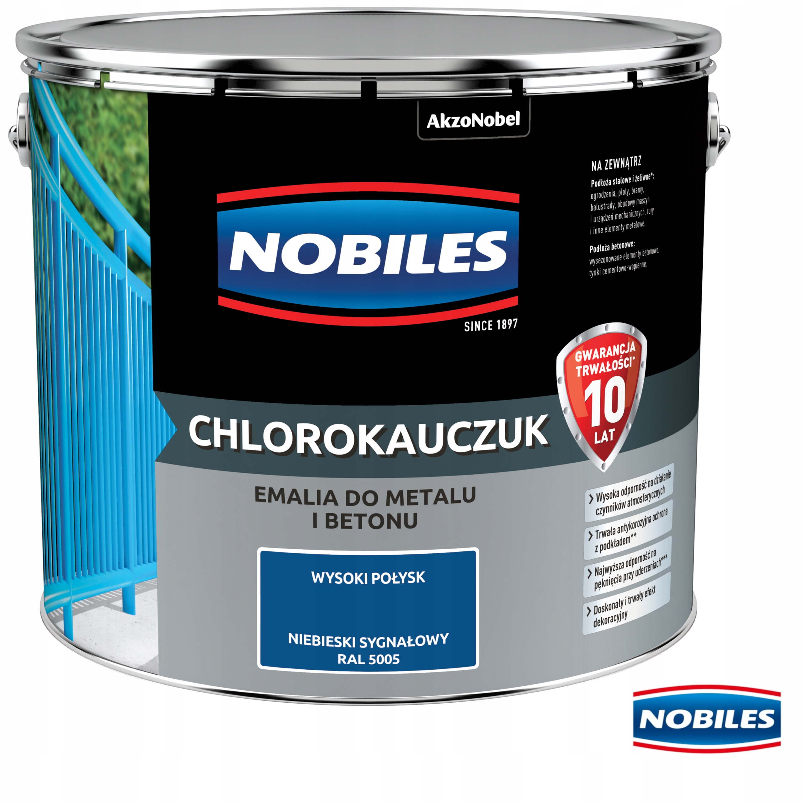 Nobiles Chlorokaučuk Modrý Signálny Ral 5005 10 L