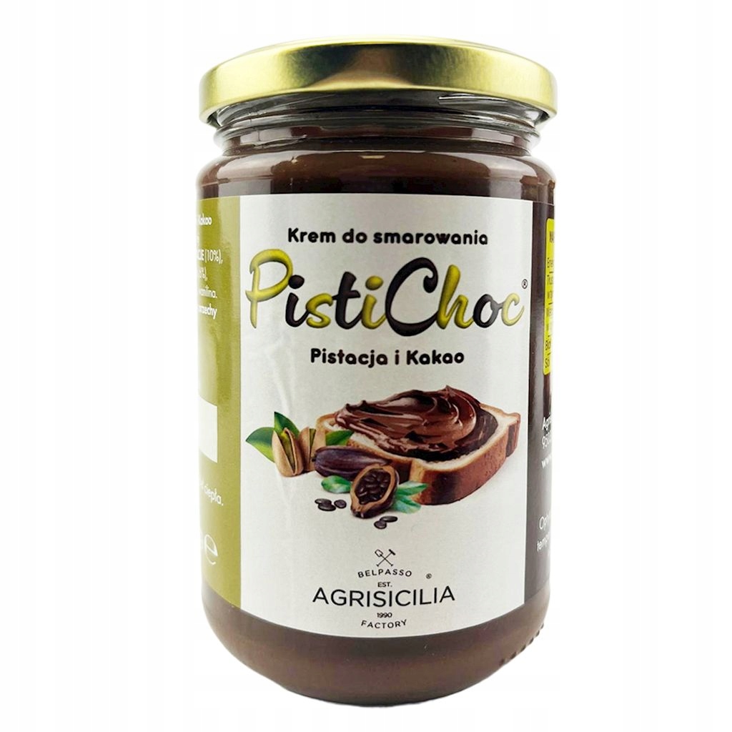 Levně Pistáciový Kakaový Krém 340 g Agrisicilia