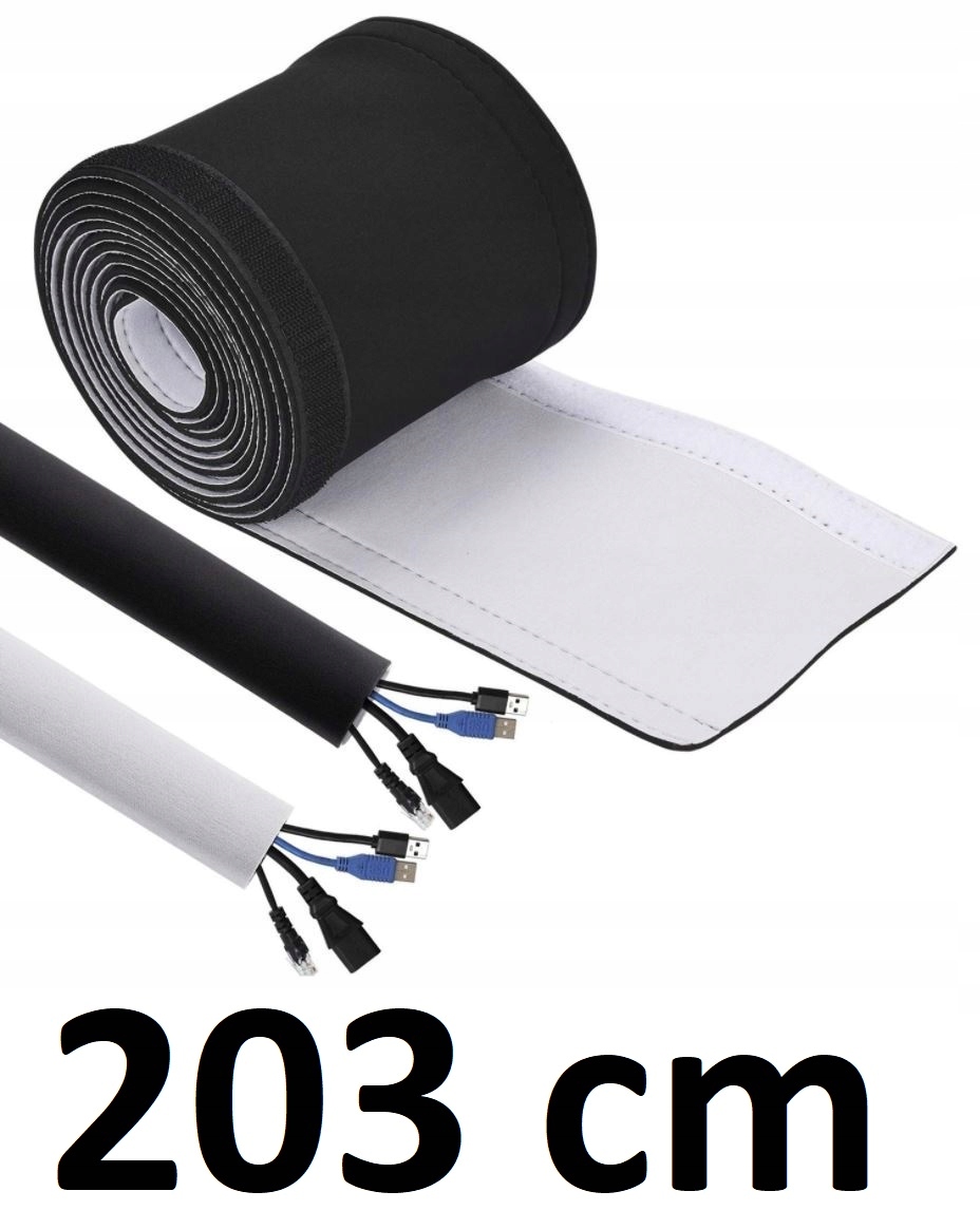 

Neoprenowy organizator maskownica do kabli 203 cm