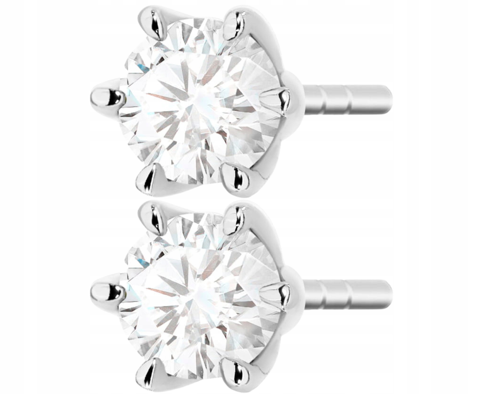 Náušnice Bílé Zlato 585 Brilianty Diamanty Laboratoriální Pěnačka Dárek