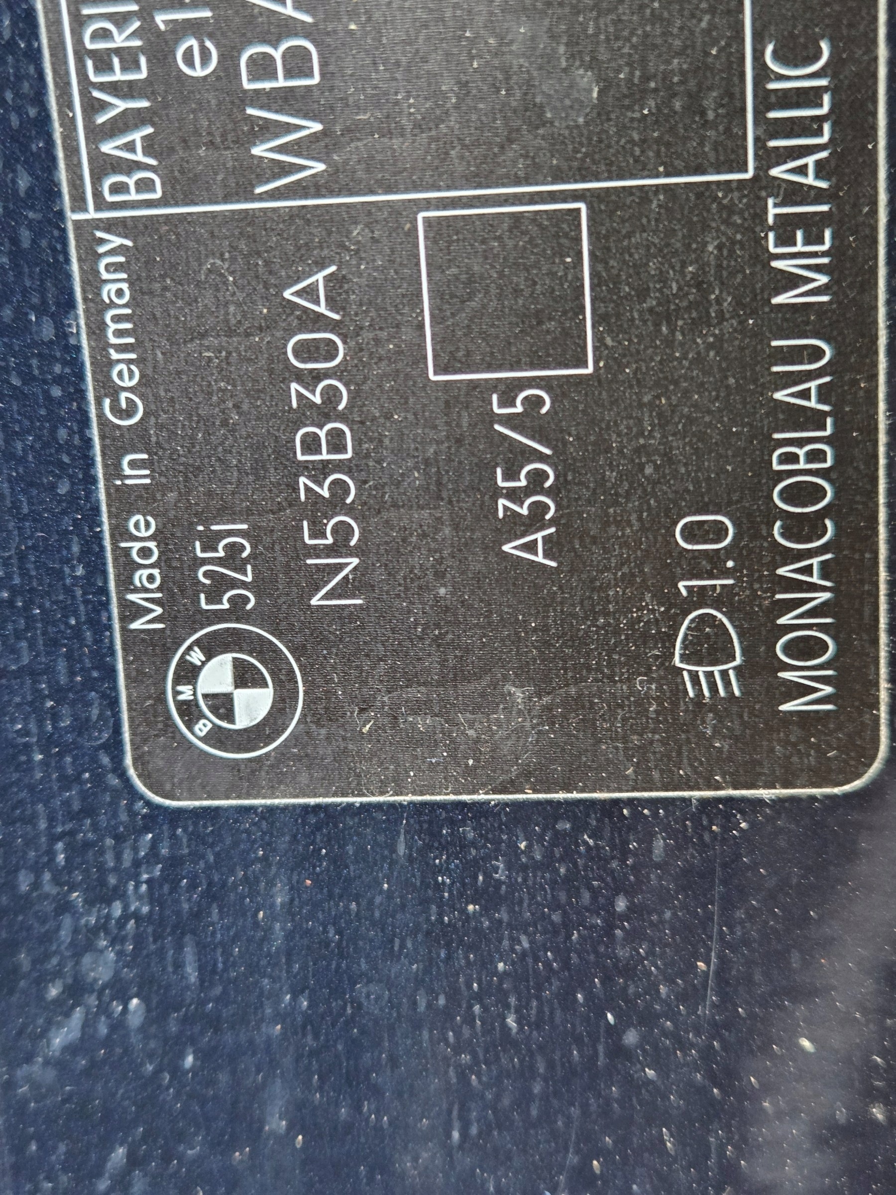 Tür rechts hinten BMW E61 A35/5 MONACOBLAU