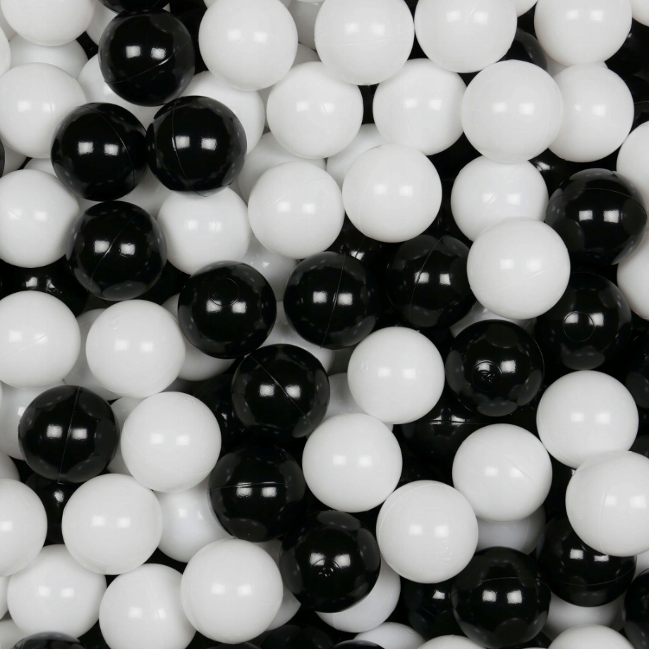 Piłka Do suchego basenu Piłki Basenowe czarno białe kulki zabawa 80 sztuk