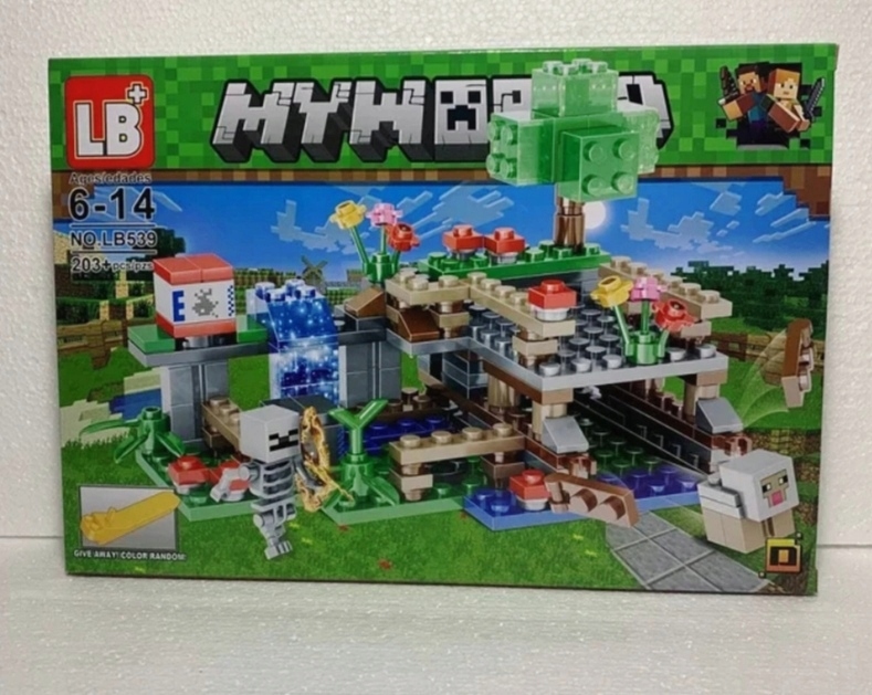 Klocki minecraft my world LB 860 wioska farma tor kulkowy Marka LB