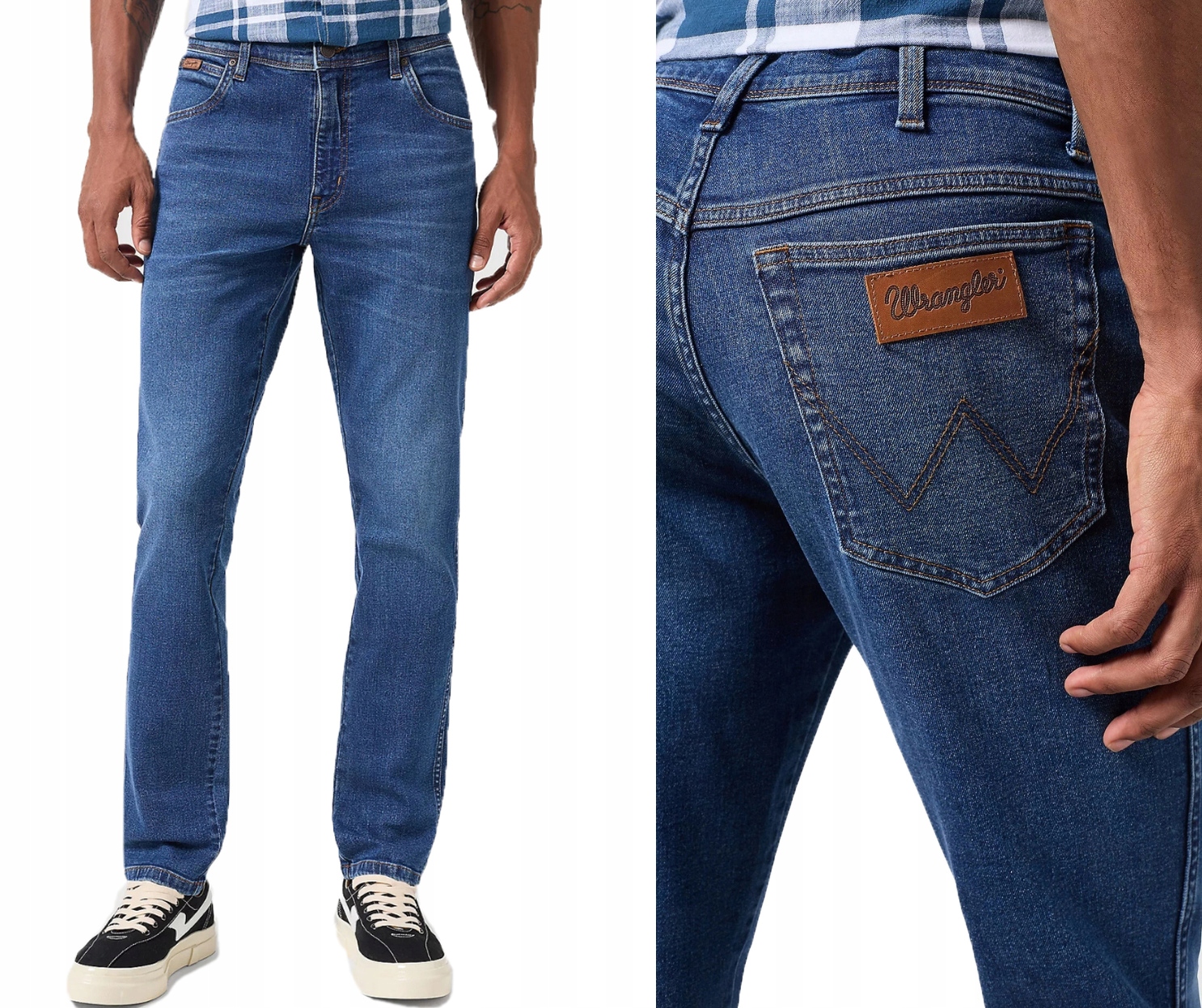 Wrangler Texas pánské zúžené džínové kalhoty Harvey Slim indigo w36 l34