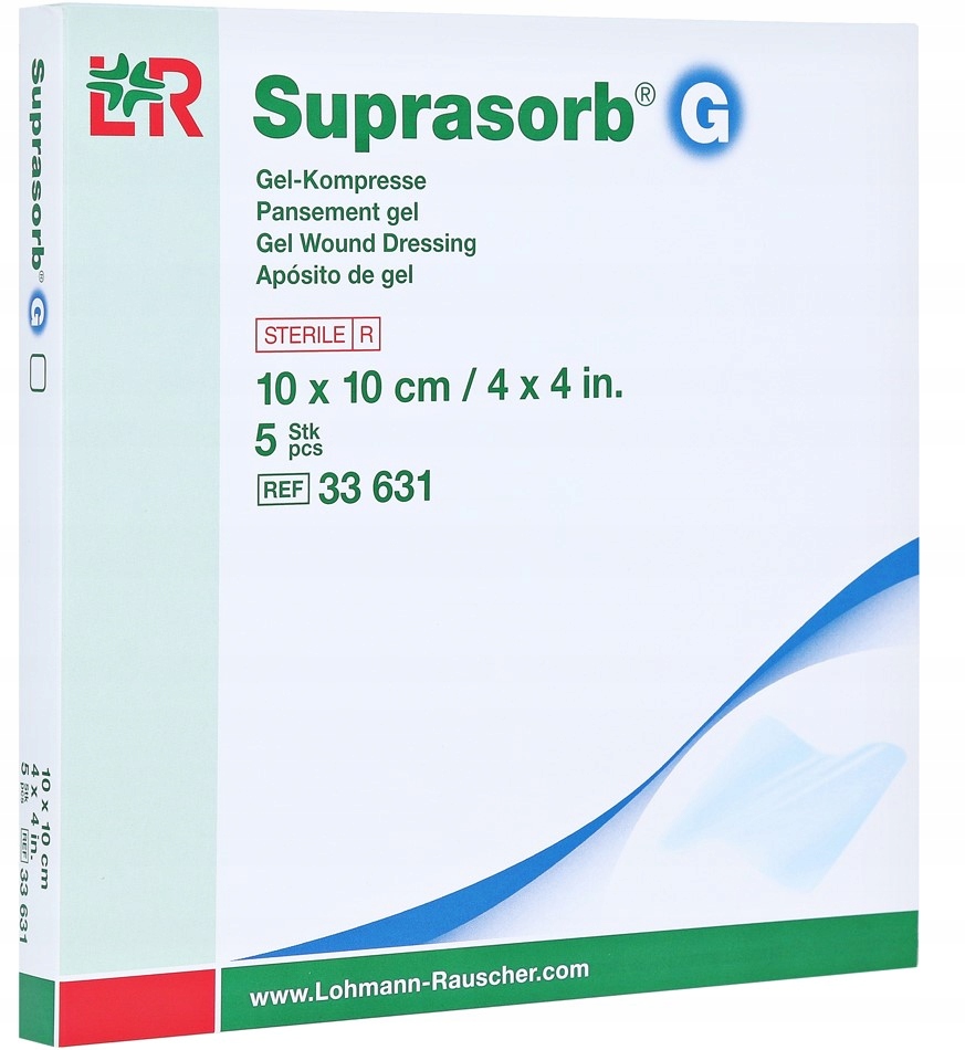 

L&r Suprasorb G 10x10cm 5szt. kompres żelowy