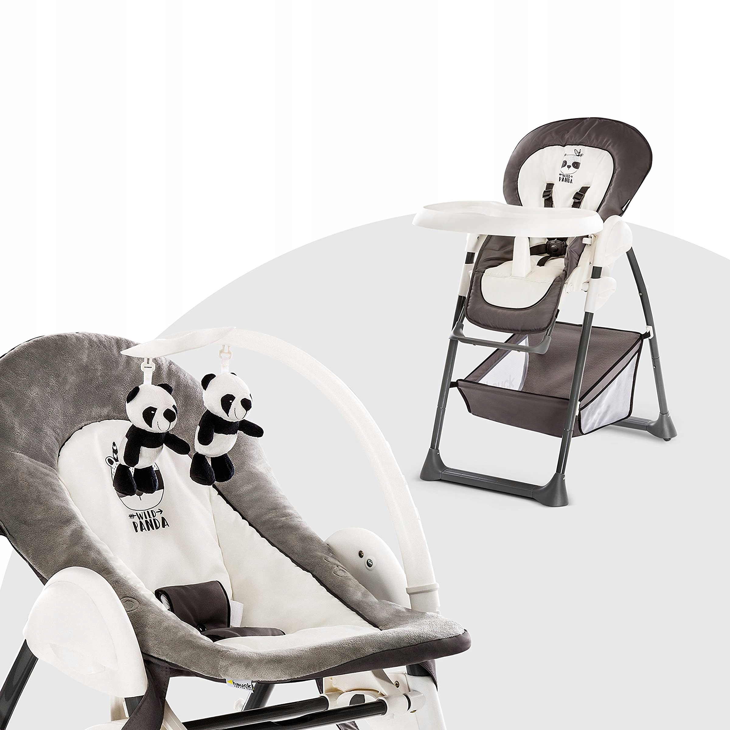 Krzesełko Do Karmienia Z Funkcją Leżaczka Hauck Sit'n Relax Wild Panda