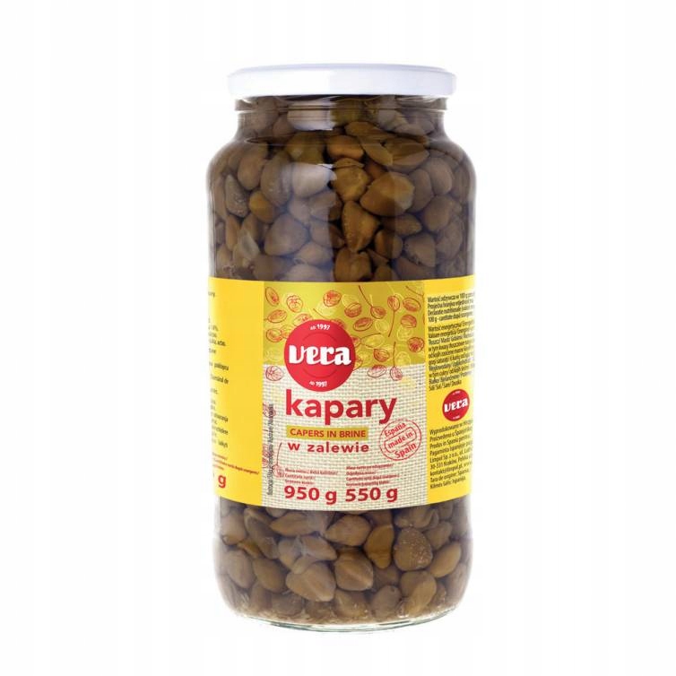 Levně Kapary v nálevu 900/550 g Vera