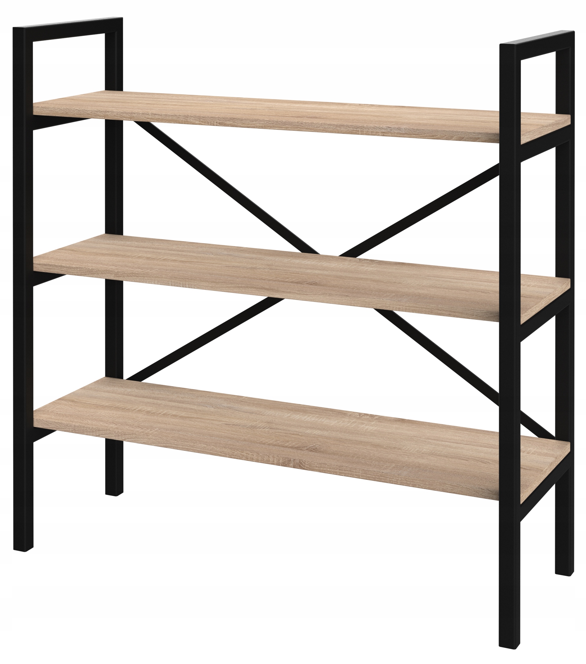 Regál Loft Medium-LAM 100x60x30 D3 na knihy (mnoho barev desky)