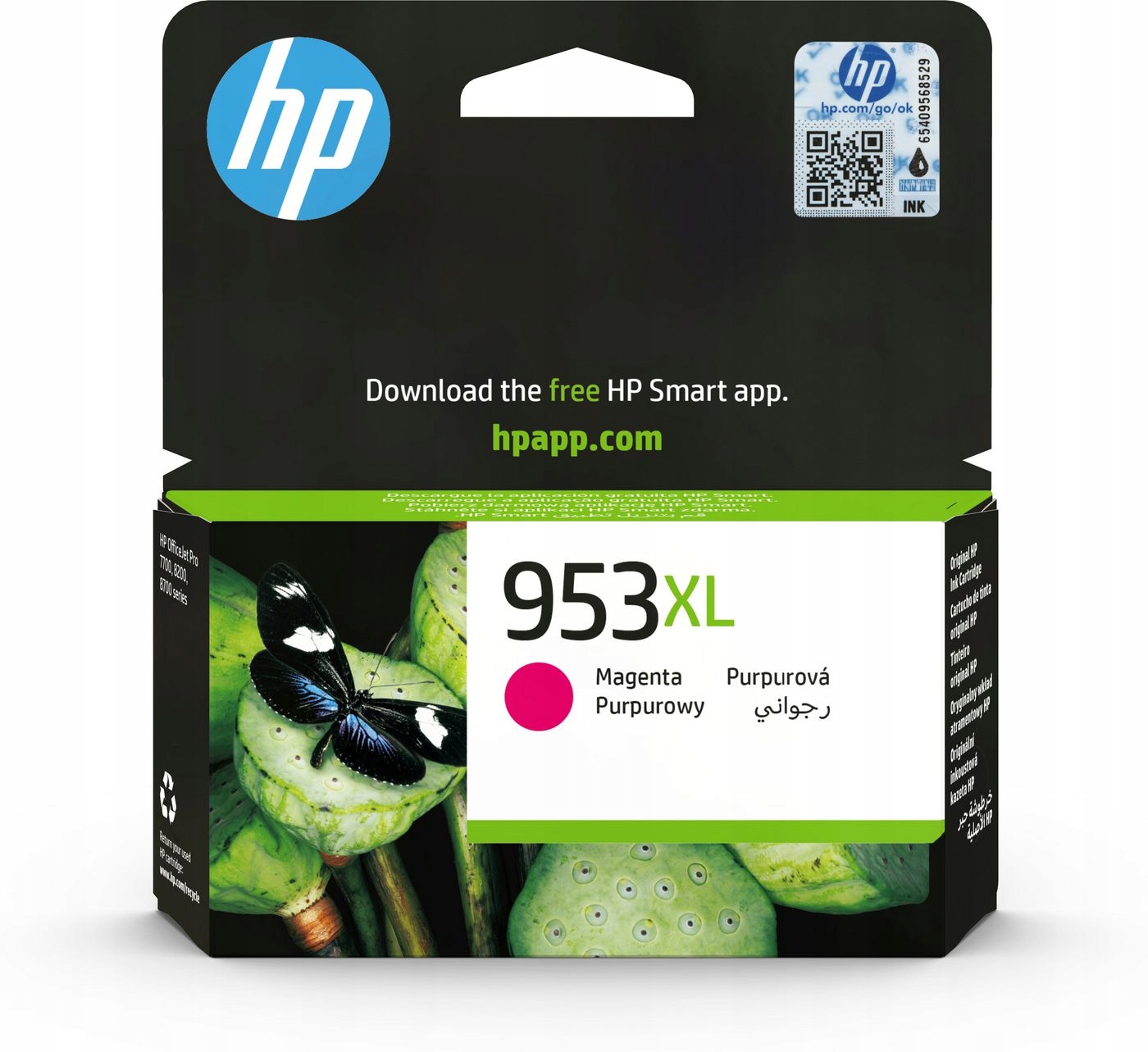 Hp 953XL Wkład Atramentowy, Wysoka Wydajność, Magenta, F6U17AE