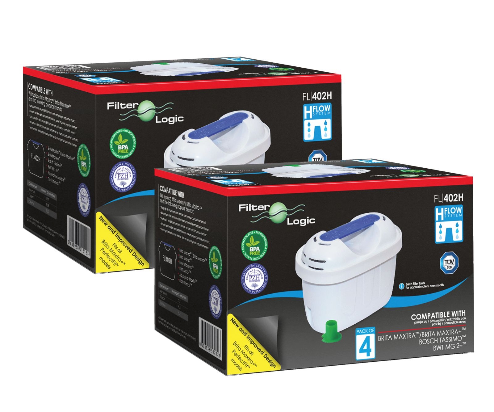 

8x Filtr Brita Maxtra Dafi Unimax Aquaphor Maxfor