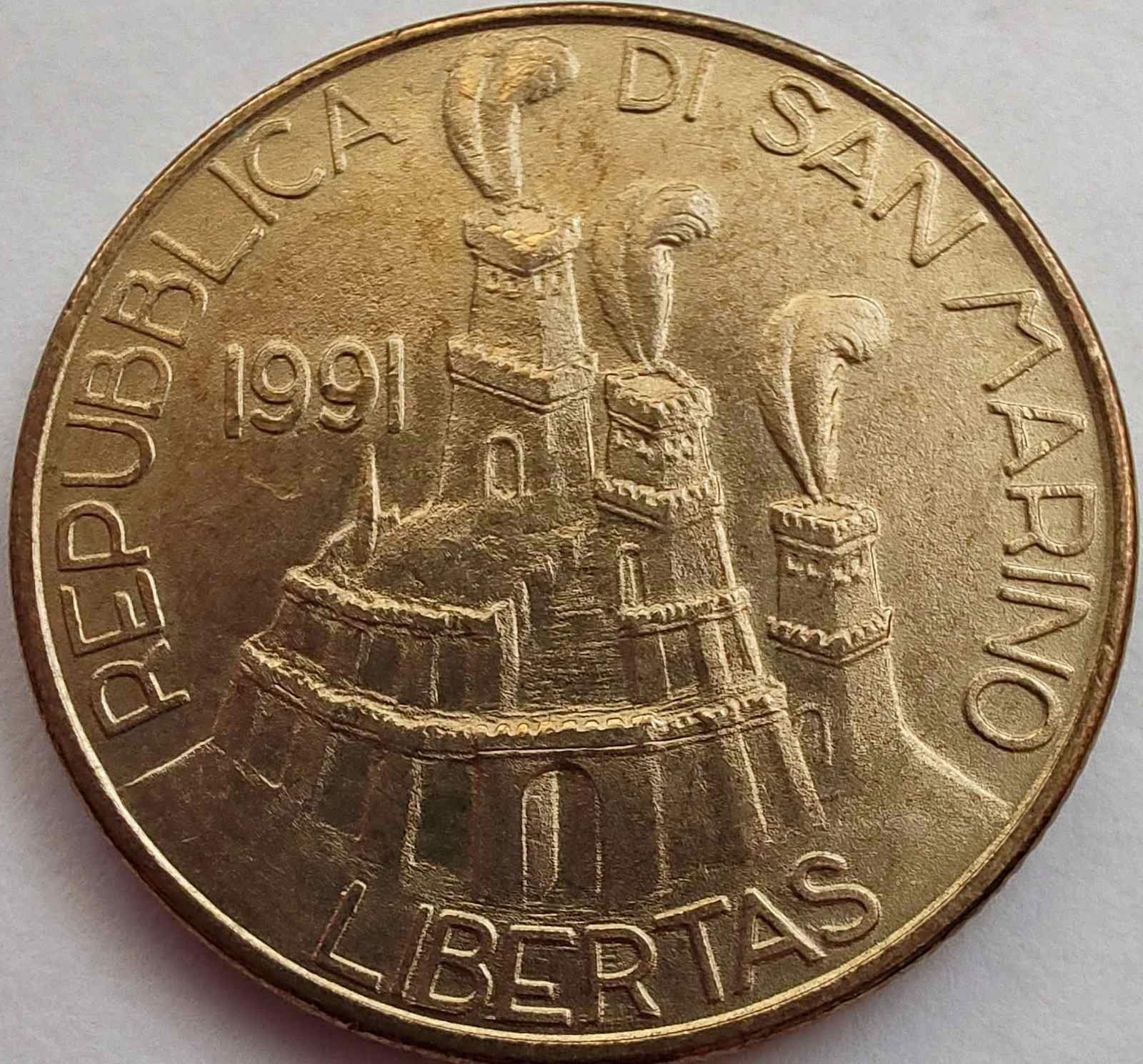 3123 - San Marino 200 lirów, 1991
